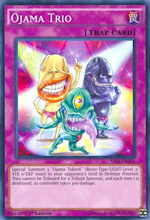 Ojama Trio (SR04-EN034) - Structure Deck: Dinosmasher's Fury Unlimited - Premium Yugioh Single from Konami - Just $0.47! Shop now at Game Crave Tournament Store