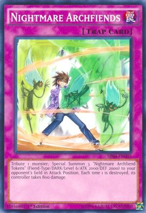 Nightmare Archfiends (SR04-EN035) - Structure Deck: Dinosmasher's Fury Unlimited - Premium Yugioh Single from Konami - Just $0.25! Shop now at Game Crave Tournament Store