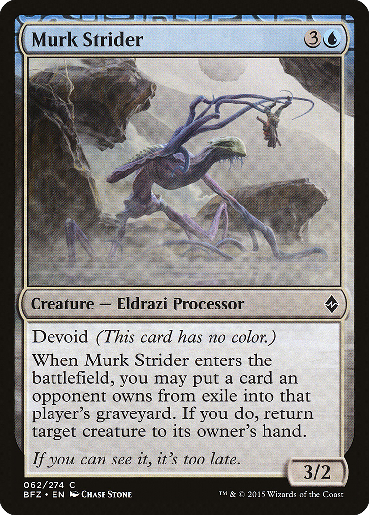 Murk Strider (BFZ-062) - Battle for Zendikar: (devoid) Foil - Premium MTG Single from Wizards of the Coast - Just $0.38! Shop now at Game Crave Tournament Store