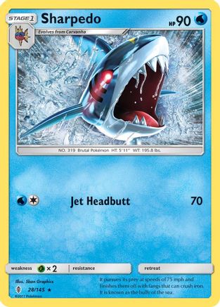 Sharpedo 28/145 - Guardians Rising Reverse Holofoil - Premium Pokemon Single from Nintendo - Just $0.50! Shop now at Game Crave Tournament Store