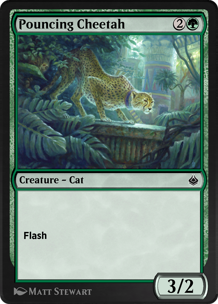 Pouncing Cheetah (AKR-207) - Amonkhet Remastered - Premium MTG Single from Wizards of the Coast - Just $0! Shop now at Game Crave Tournament Store