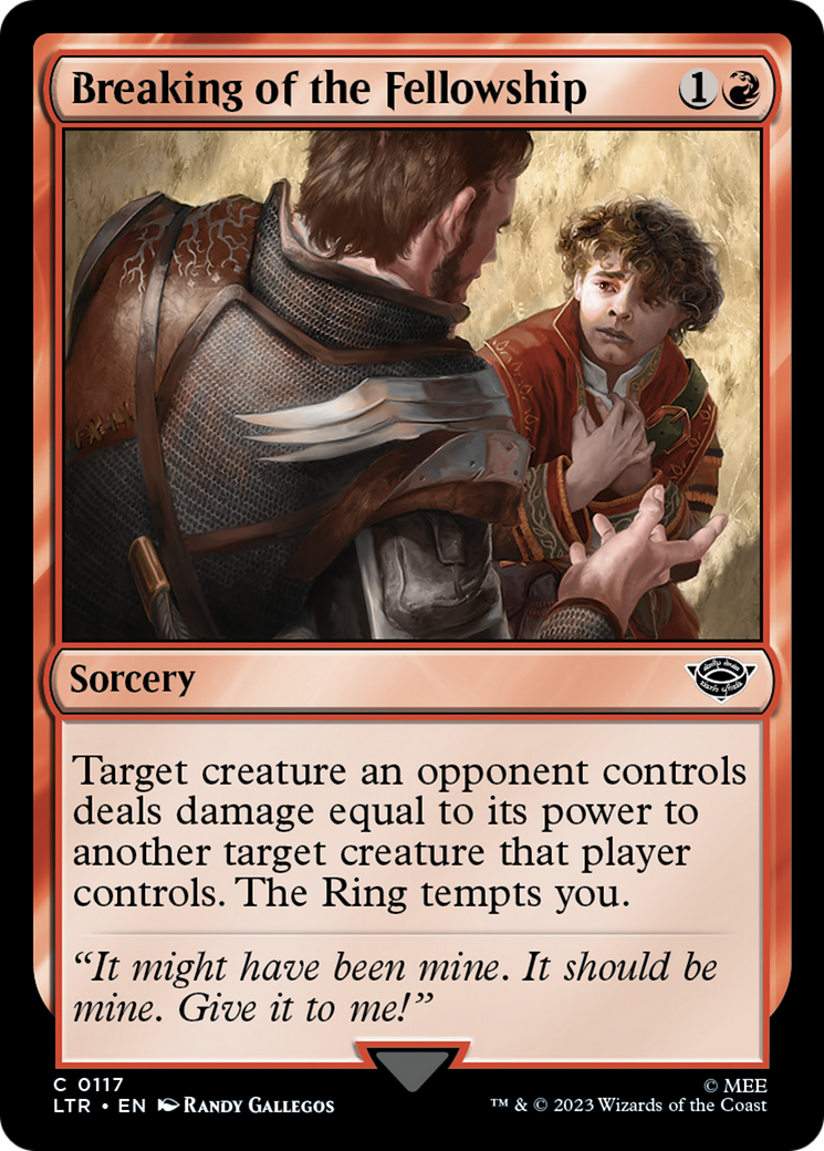Breaking of the Fellowship (LTR-117) - The Lord of the Rings: Tales of Middle-earth - Premium MTG Single from Wizards of the Coast - Just $0.08! Shop now at Game Crave Tournament Store