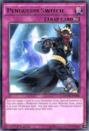 Pendulum Switch (MACR-EN000) - Maximum Crisis Unlimited - Premium Yugioh Single from Konami - Just $0.25! Shop now at Game Crave Tournament Store
