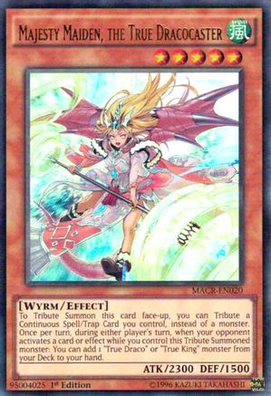 Majesty Maiden, the True Dracocaster (MACR-EN020) - Maximum Crisis Unlimited - Premium Yugioh Single from Konami - Just $0.59! Shop now at Game Crave Tournament Store