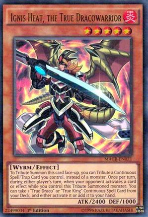 Ignis Heat, the True Dracowarrior (MACR-EN021) - Maximum Crisis 1st Edition - Premium Yugioh Single from Konami - Just $4.14! Shop now at Game Crave Tournament Store