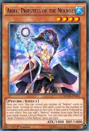 Ariel, Priestess of the Nekroz (MACR-EN031) - Maximum Crisis 1st Edition - Premium Yugioh Single from Konami - Just $0.25! Shop now at Game Crave Tournament Store