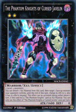 The Phantom Knights of Cursed Javelin (MACR-EN042) - Maximum Crisis Unlimited - Premium Yugioh Single from Konami - Just $0.25! Shop now at Game Crave Tournament Store