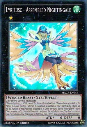 Lyrilusc - Assembled Nightingale (MACR-EN043) - Maximum Crisis 1st Edition - Premium Yugioh Single from Konami - Just $0.65! Shop now at Game Crave Tournament Store