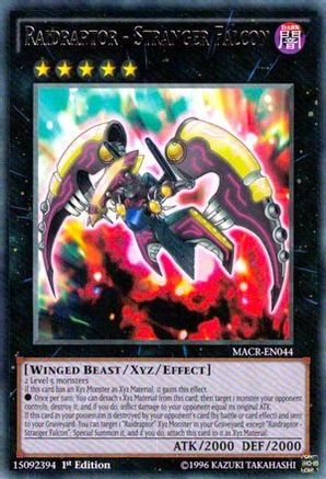 Raidraptor - Stranger Falcon (MACR-EN044) - Maximum Crisis Unlimited - Premium Yugioh Single from Konami - Just $0.32! Shop now at Game Crave Tournament Store