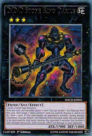 D/D/D Stone King Darius (MACR-EN045) - Maximum Crisis 1st Edition - Premium Yugioh Single from Konami - Just $0.29! Shop now at Game Crave Tournament Store