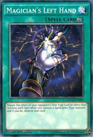 Magician's Left Hand (MACR-EN050) - Maximum Crisis 1st Edition - Premium Yugioh Single from Konami - Just $0.25! Shop now at Game Crave Tournament Store