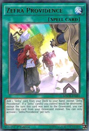 Zefra Providence (MACR-EN061) - Maximum Crisis Unlimited - Premium Yugioh Single from Konami - Just $0.25! Shop now at Game Crave Tournament Store
