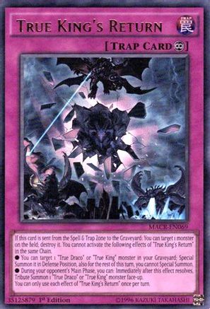 True King's Return (MACR-EN069) - Maximum Crisis Unlimited - Premium Yugioh Single from Konami - Just $2.82! Shop now at Game Crave Tournament Store