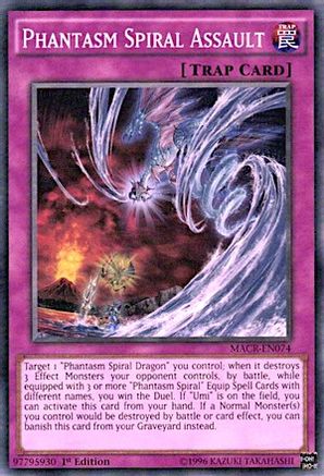 Phantasm Spiral Assault (MACR-EN074) - Maximum Crisis Unlimited - Premium Yugioh Single from Konami - Just $0.25! Shop now at Game Crave Tournament Store