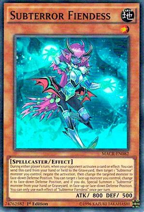 Subterror Fiendess (MACR-EN082) - Maximum Crisis 1st Edition - Premium Yugioh Single from Konami - Just $0.25! Shop now at Game Crave Tournament Store