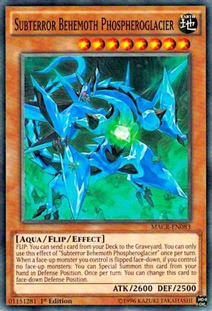 Subterror Behemoth Phospheroglacier (MACR-EN083) - Maximum Crisis 1st Edition - Premium Yugioh Single from Konami - Just $0.08! Shop now at Game Crave Tournament Store