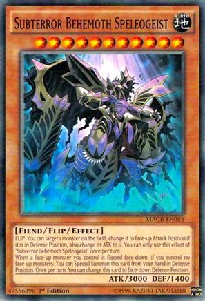 Subterror Behemoth Speleogeist (MACR-EN084) - Maximum Crisis 1st Edition - Premium Yugioh Single from Konami - Just $0.25! Shop now at Game Crave Tournament Store