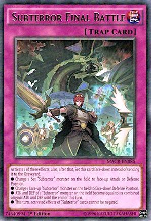 Subterror Final Battle (MACR-EN085) - Maximum Crisis 1st Edition - Premium Yugioh Single from Konami - Just $0.24! Shop now at Game Crave Tournament Store