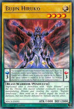 Bujin Hiruko (MACR-EN092) - Maximum Crisis 1st Edition - Premium Yugioh Single from Konami - Just $0.26! Shop now at Game Crave Tournament Store