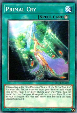 Primal Cry (MACR-EN098) - Maximum Crisis 1st Edition - Premium Yugioh Single from Konami - Just $0.25! Shop now at Game Crave Tournament Store