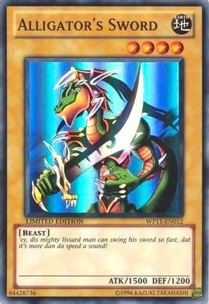 Alligator's Sword (WP11-EN012) - World Championship 2011 Card Pack Limited - Premium Yugioh Single from Konami - Just $60.15! Shop now at Game Crave Tournament Store