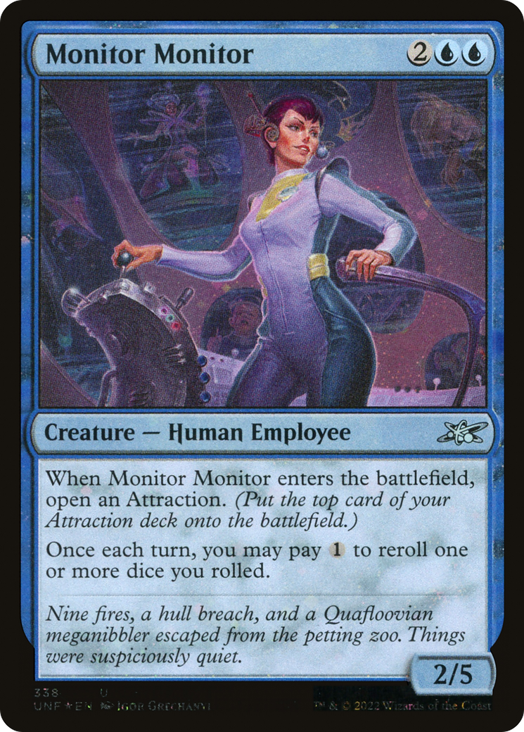 Monitor Monitor (UNF-338) - Unfinity Foil - Premium MTG Single from Wizards of the Coast - Just $0.86! Shop now at Game Crave Tournament Store
