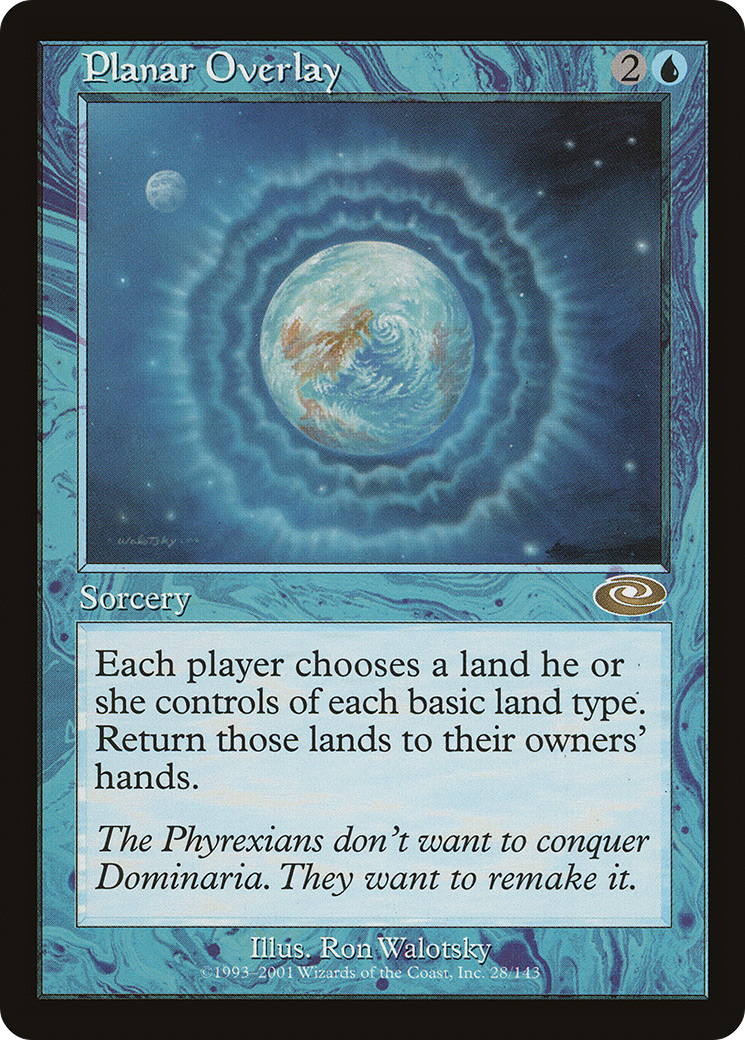 Planar Overlay (PLS-028) - Planeshift Foil - Premium MTG Single from Wizards of the Coast - Just $2.23! Shop now at Game Crave Tournament Store