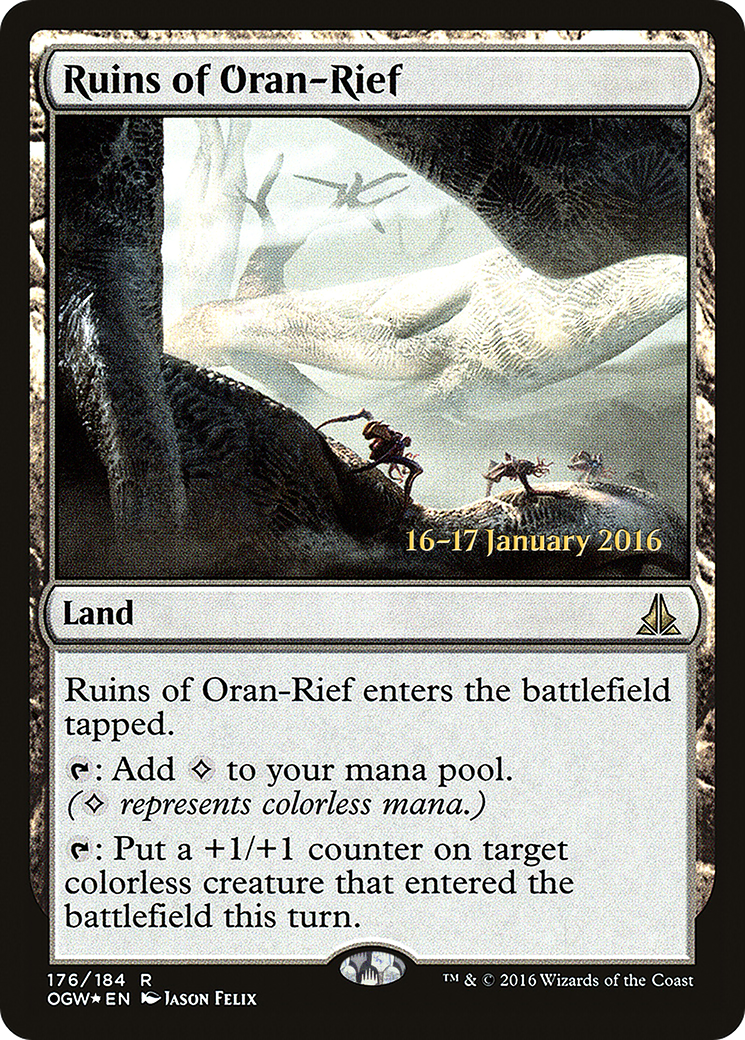 Ruins of Oran-Rief (POGW-176S) - Oath of the Gatewatch Promos Foil - Premium MTG Single from Wizards of the Coast - Just $0.70! Shop now at Game Crave Tournament Store