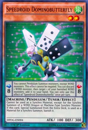 Speedroid Dominobutterfly (DPDG-EN004) - Duelist Pack: Dimensional Guardians 1st Edition - Premium Yugioh Single from Konami - Just $4.25! Shop now at Game Crave Tournament Store
