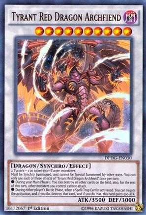 Tyrant Red Dragon Archfiend (DPDG-EN030) - Duelist Pack: Dimensional Guardians 1st Edition - Premium Yugioh Single from Konami - Just $3.95! Shop now at Game Crave Tournament Store