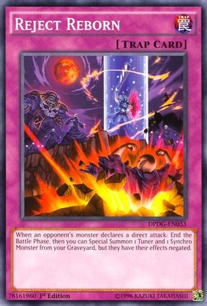 Reject Reborn (DPDG-EN033) - Duelist Pack: Dimensional Guardians 1st Edition - Premium Yugioh Single from Konami - Just $0.25! Shop now at Game Crave Tournament Store