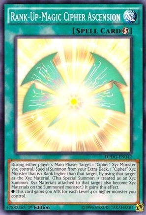 Rank-Up-Magic Cipher Ascension (DPDG-EN042) - Duelist Pack: Dimensional Guardians 1st Edition - Premium Yugioh Single from Konami - Just $0.25! Shop now at Game Crave Tournament Store