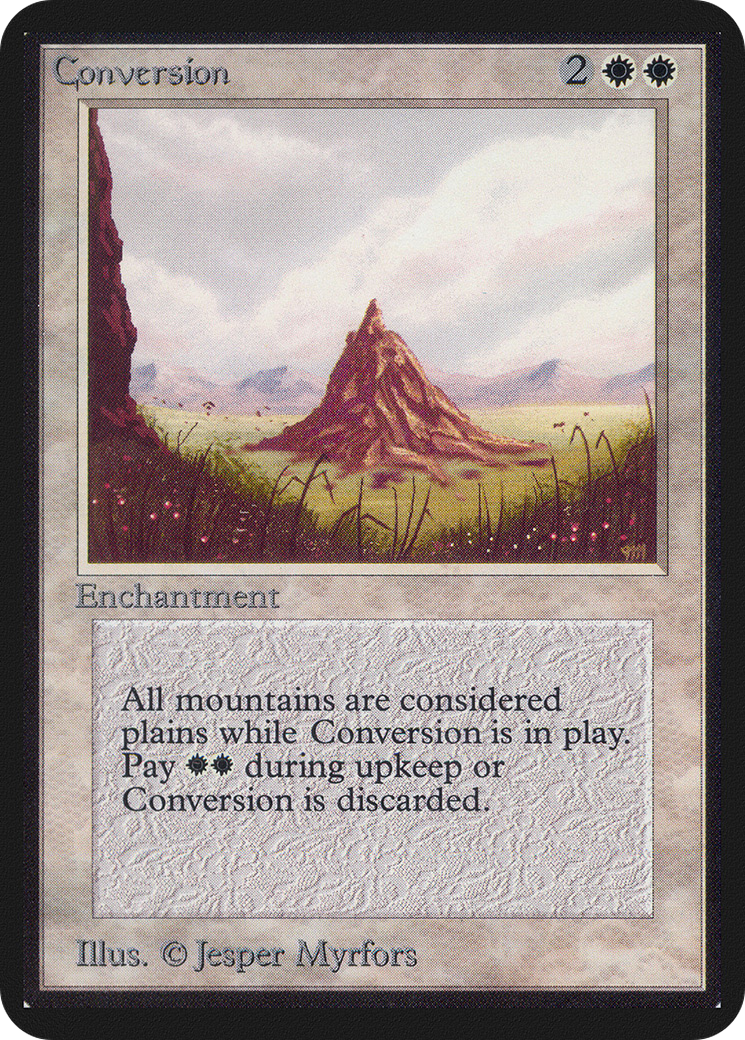 Conversion (LEA-015) - Limited Edition Alpha - Premium MTG Single from Wizards of the Coast - Just $12! Shop now at Game Crave Tournament Store