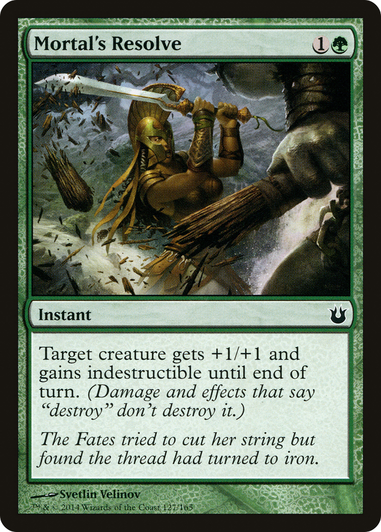 Mortal's Resolve (BNG-127) - Born of the Gods - Premium MTG Single from Wizards of the Coast - Just $0.08! Shop now at Game Crave Tournament Store