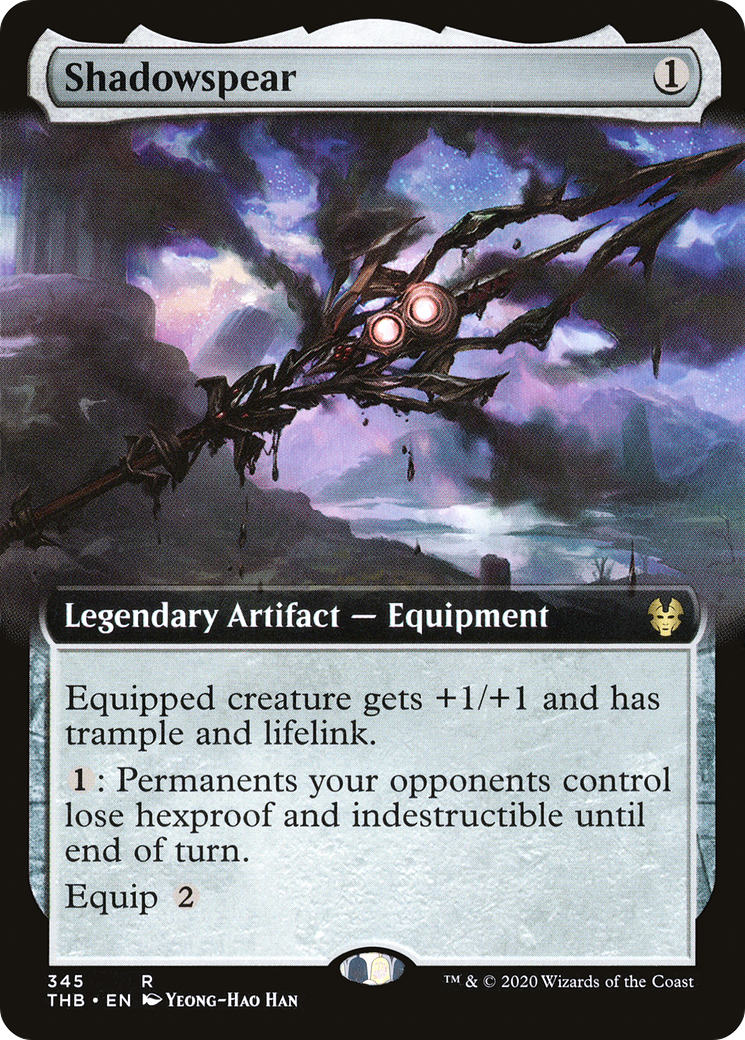 Shadowspear (THB-345) - Theros Beyond Death: (Extended Art) Foil - Premium MTG Single from Wizards of the Coast - Just $41.50! Shop now at Game Crave Tournament Store