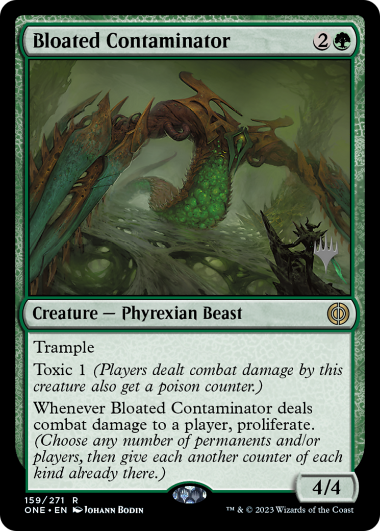Bloated Contaminator (PONE-159P) - Phyrexia: All Will Be One Promos - Premium MTG Single from Wizards of the Coast - Just $0.64! Shop now at Game Crave Tournament Store