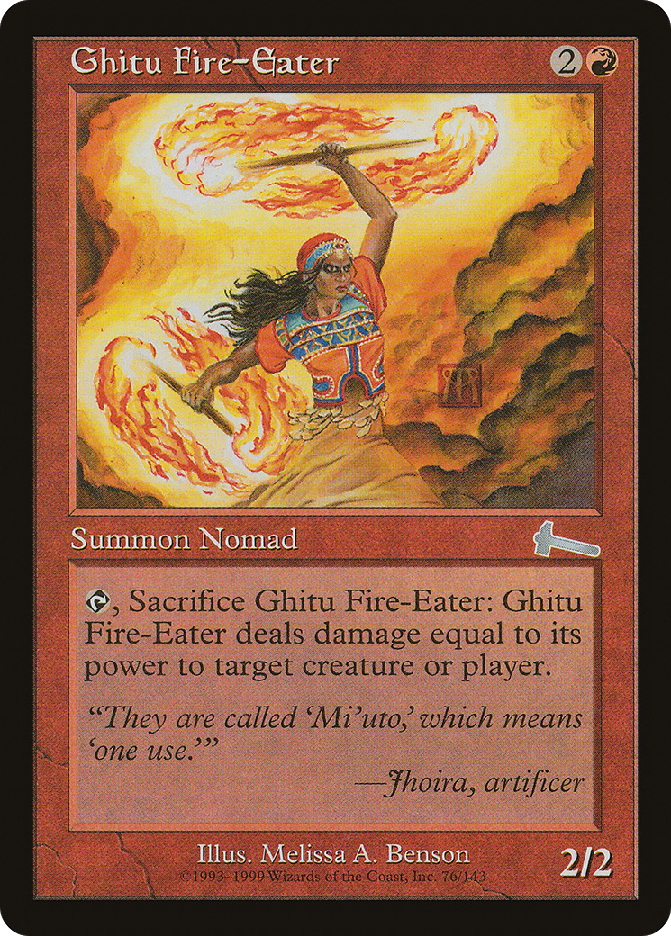 Ghitu Fire-Eater (ULG-076) - Urza's Legacy - Premium MTG Single from Wizards of the Coast - Just $0.08! Shop now at Game Crave Tournament Store