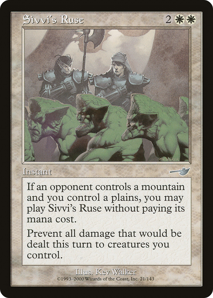 Sivvi's Ruse (NEM-021) - Nemesis - Premium MTG Single from Wizards of the Coast - Just $0.08! Shop now at Game Crave Tournament Store