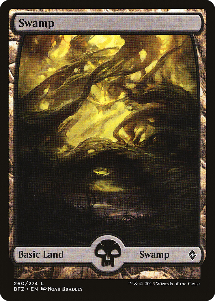 Swamp (BFZ-260) - Battle for Zendikar - Premium MTG Single from Wizards of the Coast - Just $0.08! Shop now at Game Crave Tournament Store