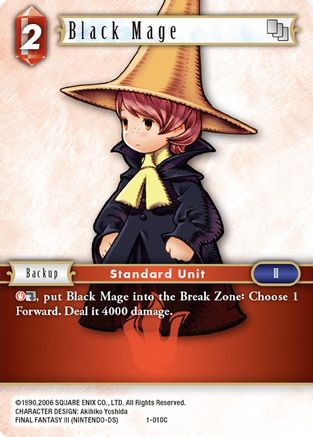 Black Mage (Arc) - 1-010C (OPUS I) - Premium Final Fantasy Single from Opus I - Just $0.25! Shop now at Game Crave Tournament Store