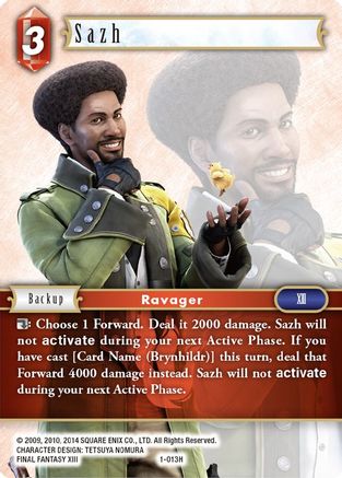 Sazh (OPUS I) Foil - Premium Final Fantasy Single from Opus I - Just $0.40! Shop now at Game Crave Tournament Store