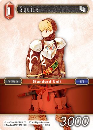 Squire (Male Unit) (OPUS I) Foil - Premium Final Fantasy Single from Opus I - Just $0.88! Shop now at Game Crave Tournament Store