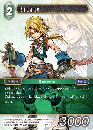 Zidane (OPUS I) Foil - Premium Final Fantasy Single from Opus I - Just $11.76! Shop now at Game Crave Tournament Store