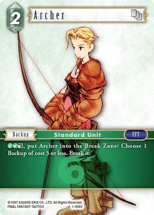 Archer (Male Unit) - 1-088C (OPUS I) Foil - Premium Final Fantasy Single from Opus I - Just $0.91! Shop now at Game Crave Tournament Store