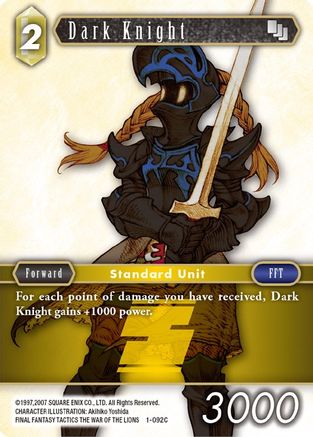 Dark Knight (Female Unit) (OPUS I) - Premium Final Fantasy Single from Opus I - Just $0.25! Shop now at Game Crave Tournament Store