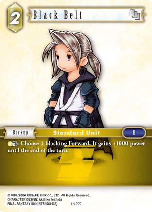 Black Belt (Luneth) - 1-100C (OPUS I) - Premium Final Fantasy Single from Opus I - Just $0.08! Shop now at Game Crave Tournament Store