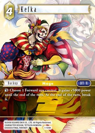 Kefka (OPUS I) Foil - Premium Final Fantasy Single from Opus I - Just $2.36! Shop now at Game Crave Tournament Store