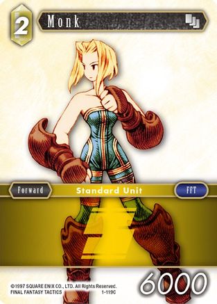 Monk (Female Unit) (OPUS I) - Premium Final Fantasy Single from Opus I - Just $0.08! Shop now at Game Crave Tournament Store