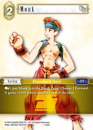 Monk (Male Unit) (OPUS I) Foil - Premium Final Fantasy Single from Opus I - Just $0.94! Shop now at Game Crave Tournament Store