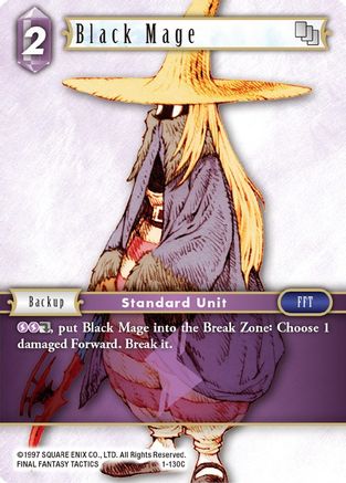 Black Mage (Female Unit) - 1-130C (OPUS I) - Premium Final Fantasy Single from Opus I - Just $0.25! Shop now at Game Crave Tournament Store